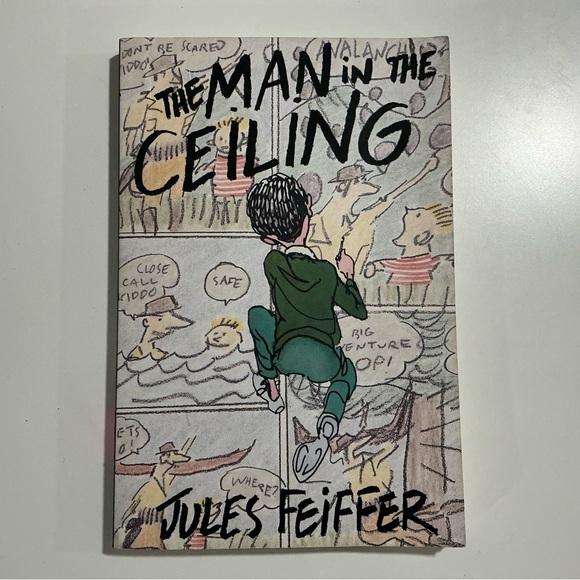 The Man in the Ceiling By Jules Feiffer Paperback 1st Edition AUTOGRAPHED - Picture 1 of 4